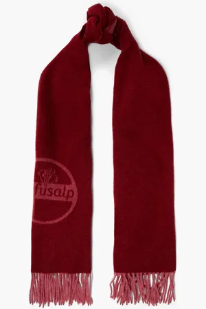 Fusalp Jacquard-knit wool scarf - Purple - OneSize