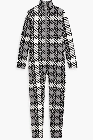 Perfect Moment Star jacquard-knit wool ski suit - - L