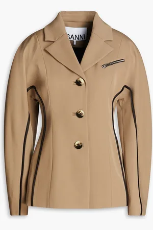 Ganni Twill jacket - Neutral - DE 44