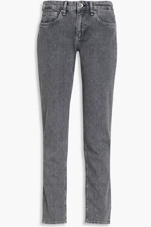 RAG&BONE Acid-wash low-rise slim-leg jeans - - 24