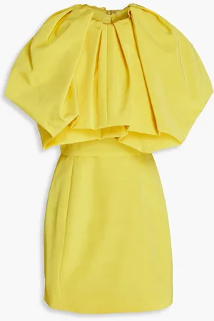 Oscar de la Renta Convertible cotton-blend faille mini dress - - US 6