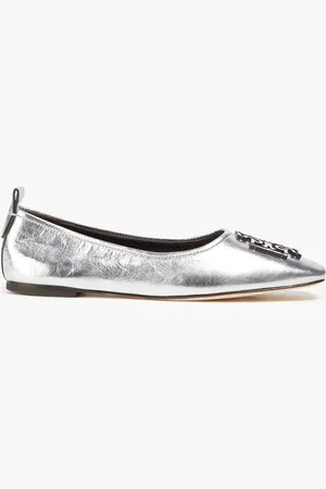 Tory Burch Metallic leather ballet flats - Metallic - US 5
