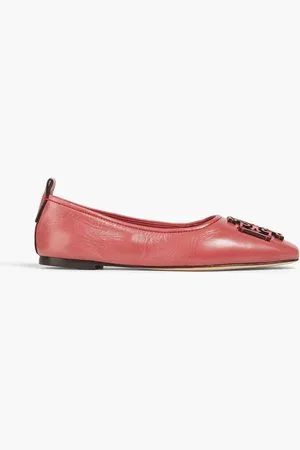 Tory Burch Ines embellished leather ballet flats - Pink - US 5.5