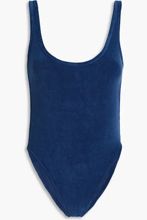 ZIMMERMANN Cotton-blend terry swimsuit - Blue - 2