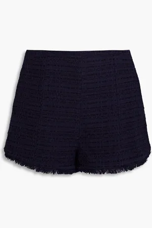 ZIMMERMANN Cotton-blend tweed shorts - Blue - 3