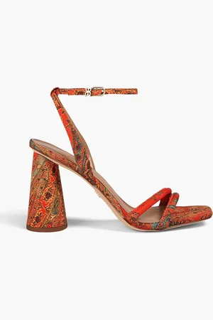 Sam Edelman Kia paisley-print falle sandals - Red - US 5