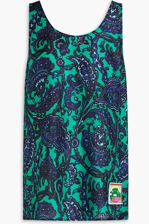 ZIMMERMANN Printed silk-satin tank - - 1