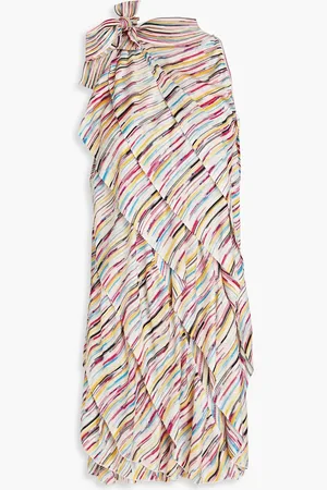 Missoni Ruffled space-dyed crochet-knit mini dress - - IT 38
