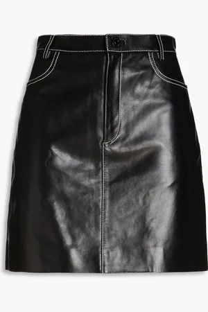 Sandro Leather mini skirt - - FR 40