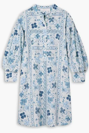 See by Chloé Caravan floral-jacquard mini dress - Blue - FR 40