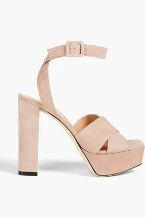 Sergio Rossi Royal suede platform sandals - Pink - EU 39.5
