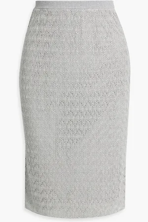 Missoni Metallic crochet-knit skirt - Metallic - IT 42