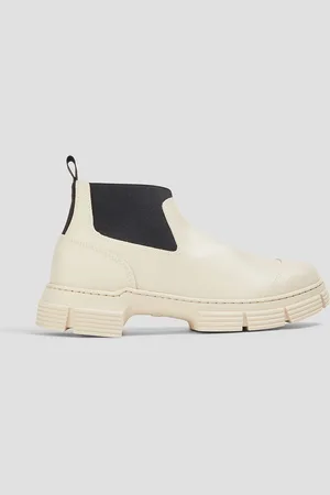 Ganni Crop City rubber ankle boots - White - EU 35