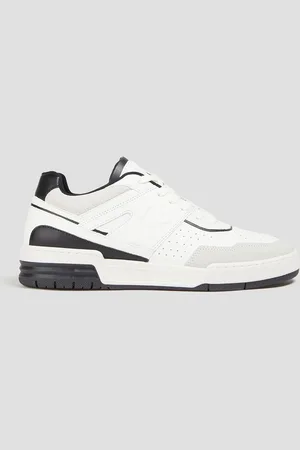 Claudie Pierlot Suede-trimmed leather sneakers - - EU 36