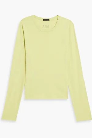 ATM Anthony Thomas Melillo Slub cotton-jersey top - Green - S