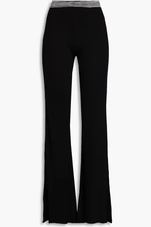 Missoni Ribbed silk-blend flared pants - - IT 46