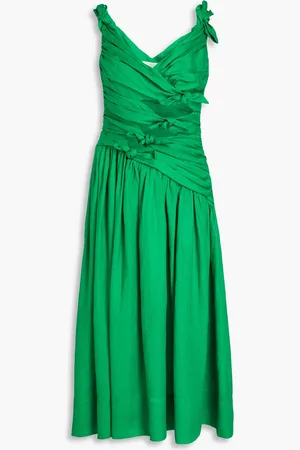 ZIMMERMANN Cutout knotted linen midi dress - - 1