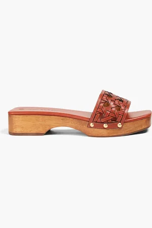 Tory Burch Woven leather mules - Brown - US 6