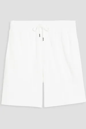 Frescobol Carioca Augusto cotton-terry jacquard drawstring shorts - - M