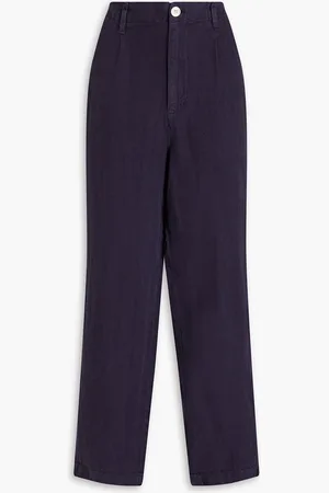 ALEX MILL Linen straight-leg pants - Blue - US 8