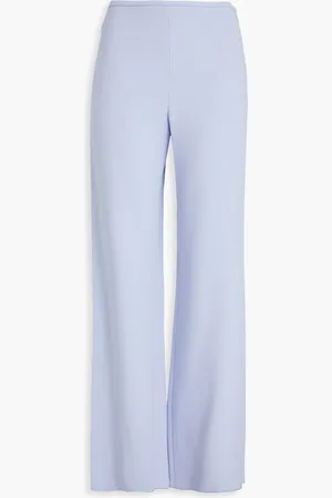 Emporio Armani Crepe wide-leg pants - Blue - IT 46