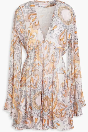 sundress Maud metallic printed georgette mini dress - Purple - XS/S
