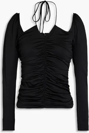 Ganni Ruched jersey top - - DE 34