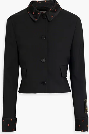 Marni Jacquard-trimmed wool jacket - - IT 44