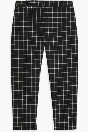 Marni Cropped checked wool-jacquard tapered pants - - IT 46