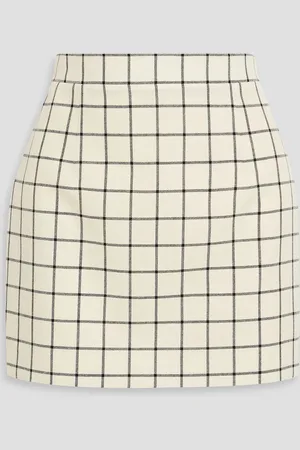Marni Checked wool-jacquard mini skirt - White - IT 44