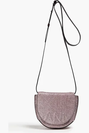 Ganni Lamé shoulder bag - Purple - OneSize