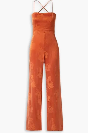 Petite Mesh Flare Sleeve Jumpsuit