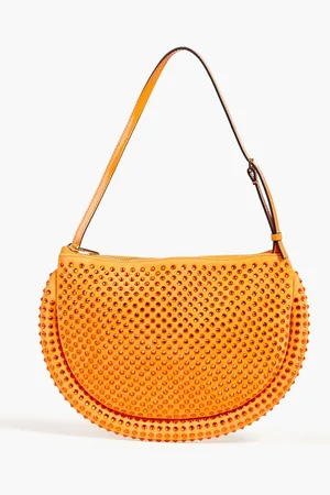 J.W.Anderson Bumper-Moon crystal-embellished suede shoulder bag - - OneSize
