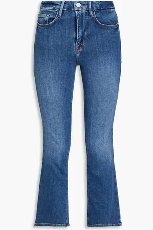 Frame Le Crop Mini Boot cropped high-rise bootcut jeans - Blue - 28