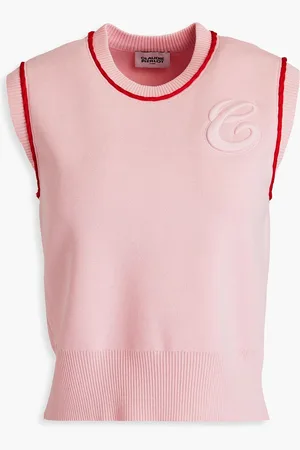 Claudie Pierlot Embroidered knitted vest - Pink - 3