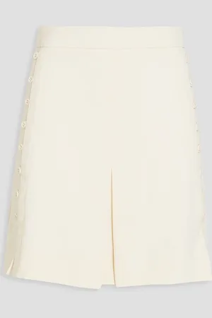 See by Chloé Pleated crepe shorts - White - FR 38