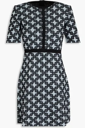 Maje Jacquard-knit mini dress - - FR 42