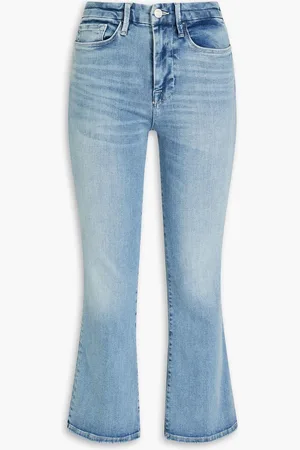 Frame Le Crop Mini Boot cropped mid-rise bootcut jeans - Blue - 0
