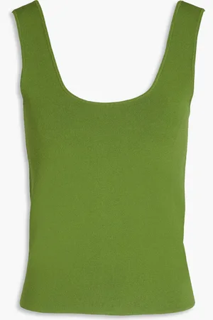 Vince Stretch-knit tank - Green - L