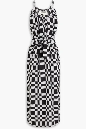 Mara Hoffman Checked cotton and TENCEL™-blend gauze midi dress - - XS