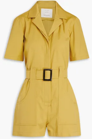 Giuliva Heritage Collection Sienna cotton playsuit - Yellow - IT 38