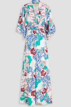Melissa Odabash Wisdom wrap-effect floral-print woven maxi dress - - M