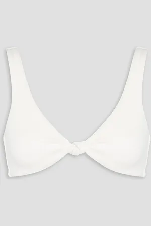 Melissa Odabash Hamptons knotted seersucker triangle bikini top - - IT 38