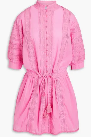 Melissa Odabash Rita lace-trimmed cotton coverup - - XL