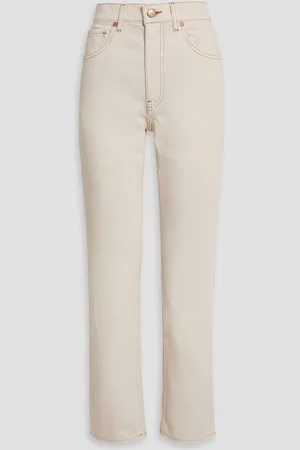 ULLA JOHNSON Daphne slim boyfriend jeans - White - 27