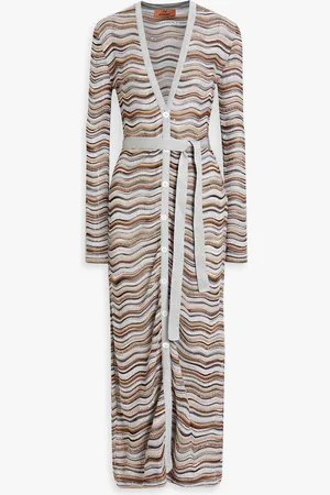 Missoni Sequin-embellished metallic crochet-knit cardigan - Metallic - IT 38