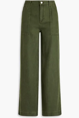 Claudie Pierlot Lyocell straight-leg pants - Green - FR 34