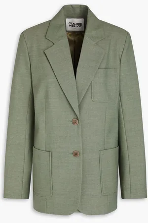 Claudie Pierlot Twill blazer - Green - FR 40