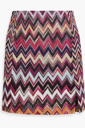 Missoni Metallic crochet-knit mini skirt - Pink - IT 36