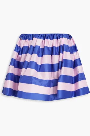 ZIMMERMANN Striped silk mini skirt - Pink - 1